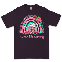 Plum nurse life spring rainbow Premium Tee - BarkalooDesign