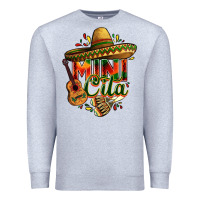 Heather Grey Mini cita Premium Sweatshirt - FaDigitalArtStudio