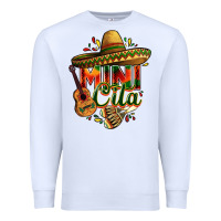 White Mini cita Premium Sweatshirt - FaDigitalArtStudio