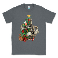 Charcoal Heather Festive af Christmas middle finger Classic Tee - NancyCooperArtShop