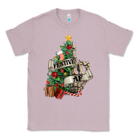 Lilac Festive af Christmas middle finger Classic Tee - NancyCooperArtShop