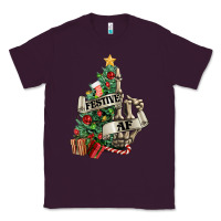 Plum Festive af Christmas middle finger Classic Tee - NancyCooperArtShop
