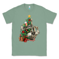 Sage Festive af Christmas middle finger Classic Tee - NancyCooperArtShop