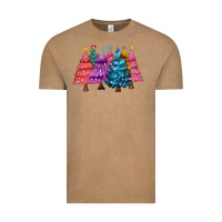 Vintage Coffee christmas trees and lights Vintage Tee - MaliasSmallBusiness