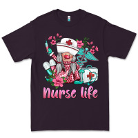 Plum nurse gnomies nurse  life spring Premium Tee - BarkalooDesign