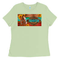 Matcha aztec horse cactus and sunflowers license plate template Ladies Tee - Artiststas