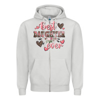 Dove Grey best daughter ever mother's day Zipper Hoodie - CowGirlArtShop