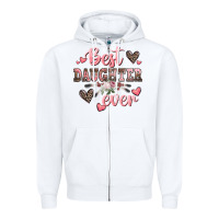 White best daughter ever mother's day Zipper Hoodie - CowGirlArtShop