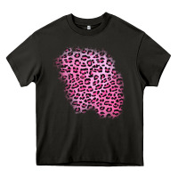 Asphalt pink leopard patch Heavy Core Tee - AdoDesignShop