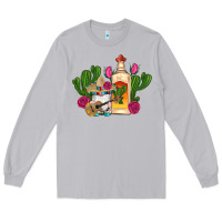Moon Dust mexican tequila gnomes guitar roses cactus serape Long Sleeve Tee - Artiststas