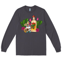Smoke mexican tequila gnomes guitar roses cactus serape Long Sleeve Tee - Artiststas
