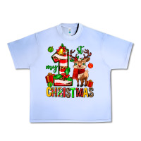 Grape Ice my first christmas reindeer Urban Heavy Tee - MaliasSmallBusiness