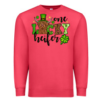 Cardinal St. Patrick's Day One lucky Heifer Premium Sweatshirt - OliviaCreatesArt