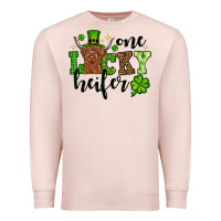 St. Patrick's Day One Lucky Heifer Premium Sweatshirt | Teevron