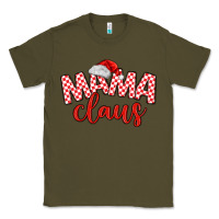 Army Green Mama Claus Classic Tee - MaliasSmallBusiness