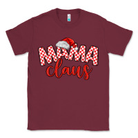 Burgundy Mama Claus Classic Tee - MaliasSmallBusiness