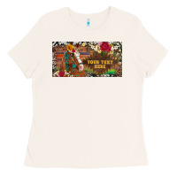 Bone (preview)western turquoise gemstone horse cowhide leopard floral backg Ladies Tee - Artiststas