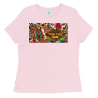 Bubblegum Pink (preview)western turquoise gemstone horse cowhide leopard floral backg Ladies Tee - Artiststas