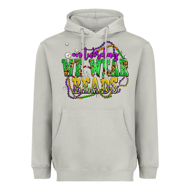 On Tuesday We Wear Beads Olivia Heavyweight Hoodie by OliviaCreatesArt | Teevron