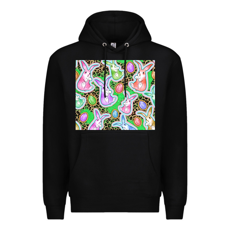 Easter Bunny And Egg Premium Hoodie by CowGirlArtShop | Teevron