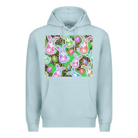 Blue Mist Easter bunny and egg Premium Hoodie - CowGirlArtShop