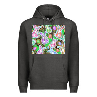 Charcoal Heather Easter bunny and egg Premium Hoodie - CowGirlArtShop