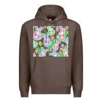 Coffee Easter bunny and egg Premium Hoodie - CowGirlArtShop