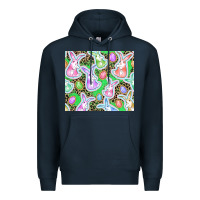 Navy Easter bunny and egg Premium Hoodie - CowGirlArtShop