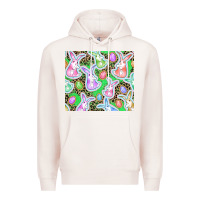 Pale Pink Easter bunny and egg Premium Hoodie - CowGirlArtShop