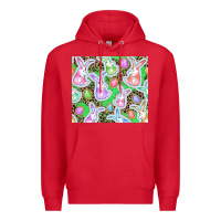 Red Easter bunny and egg Premium Hoodie - CowGirlArtShop