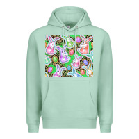 Seafoam Easter bunny and egg Premium Hoodie - CowGirlArtShop