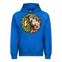 Cobalt Horse Christmas Urban Hoodie - LillyAllenDesigns