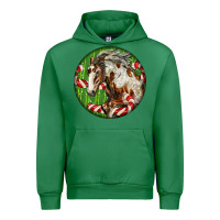 Emerald Horse Christmas Urban Hoodie - LillyAllenDesigns