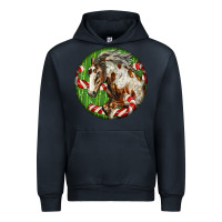 Navy Horse Christmas Urban Hoodie - LillyAllenDesigns