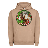 Pigment Burro Horse Christmas Urban Hoodie - LillyAllenDesigns