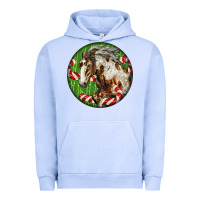 Pigment Grape Ice Horse Christmas Urban Hoodie - LillyAllenDesigns