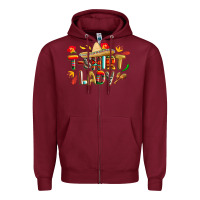 Burgundy cinco de mayo lady Zipper Hoodie - CowGirlArtShop
