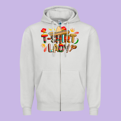 Cinco De Mayo Lady Zipper Hoodie Designed By Cowgirlartshop