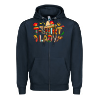 Navy cinco de mayo lady Zipper Hoodie - CowGirlArtShop