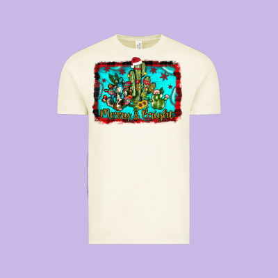 Merry & Bright Vintage Tee Designed By Jahusdesignshop