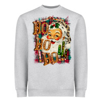 Heather Grey Ho Ho Ho Santa Heavyweight Sweatshirt - Bettercallsaul