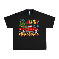 Black merry christmas truck Urban Heavy Tee - MaliasSmallBusiness