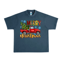 Midnight Navy merry christmas truck Urban Heavy Tee - MaliasSmallBusiness