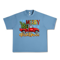 Pebble Blue merry christmas truck Urban Heavy Tee - MaliasSmallBusiness