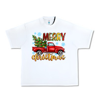 White merry christmas truck Urban Heavy Tee - MaliasSmallBusiness