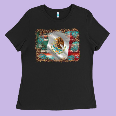 Mexico Gemstone Leopard Ladies Tee Designed By Adodesignshop