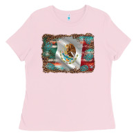 Bubblegum Pink mexico gemstone leopard Ladies Tee - AdoDesignShop