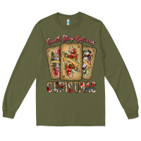 Army Green dont stop believin christmas Long Sleeve Tee - SublimationCraftShop
