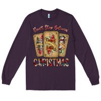 Plum dont stop believin christmas Long Sleeve Tee - SublimationCraftShop