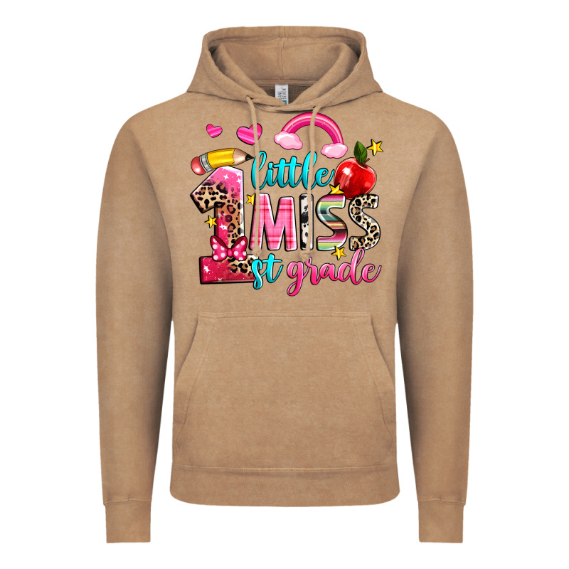 Little Miss First Grade Vintage Hoodie by NancyCooperArtShop | Teevron